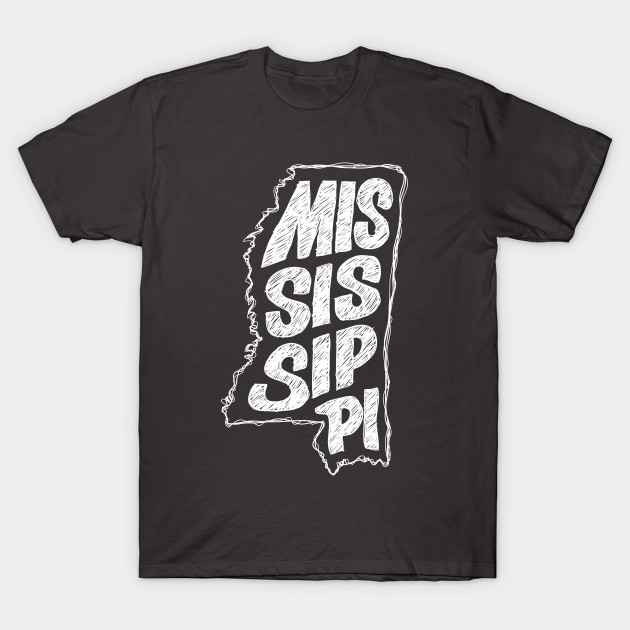 Mississippi (White Graphic) Mississippi TShirt TeePublic